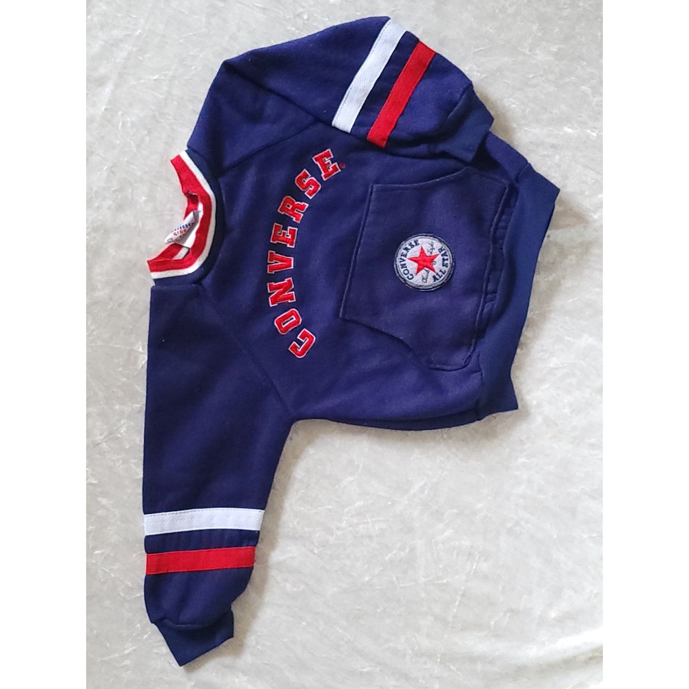 Vintage Converse Kids Navy Blue Varsity Sweatshirt Chuck Taylor All Star 4T